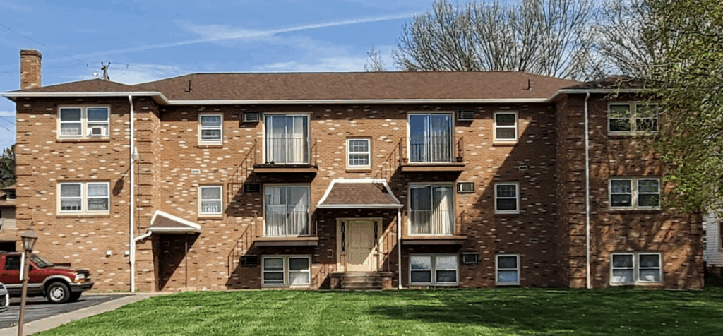 Sheridan St Apartments rear entrance in Williamsport PA