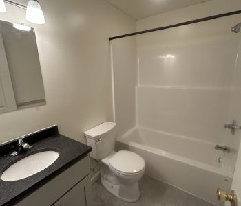 Bathroom newly updated at Sheridan St Apartment in Williamsport PA